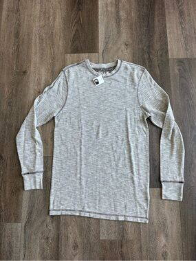 Reclaim Heather Gray Long Sleeve Crewneck Top Men’s Size Medium new with tags